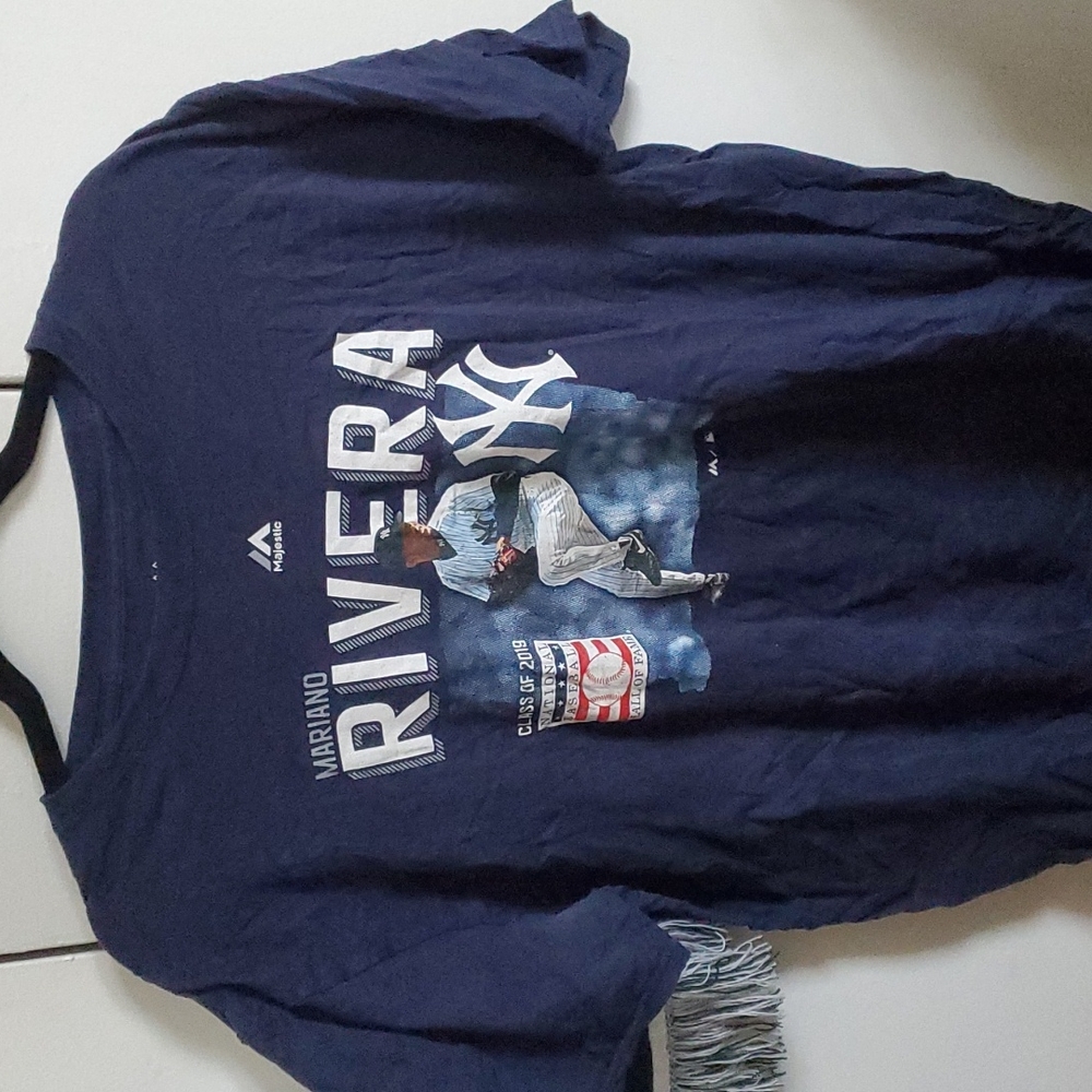 Majestic MLB Mariano Rivera Hall of Fame Shirt Size XL